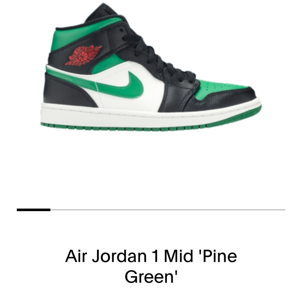 Jordan 1 mid Pine Green